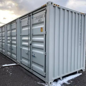 New 40' One-Trip Shipping Container With Side Doors