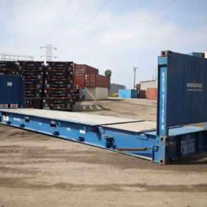 40-foot Flat Rack Shipping Container – Cargo-worthy